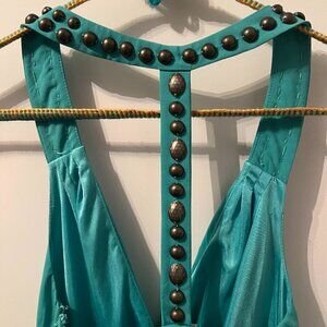 C. Luce turquoise dress